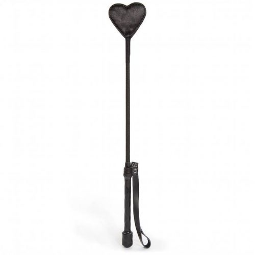 Lovehoney Black Heart Riding Crop - Lovehoney