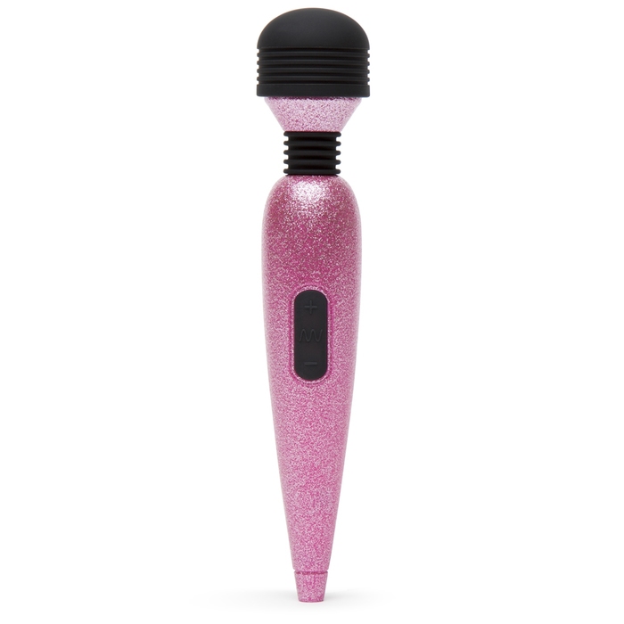 Lovehoney Deluxe Rechargeable Mini Glitter Massage Wand Vibrator - Lovehoney