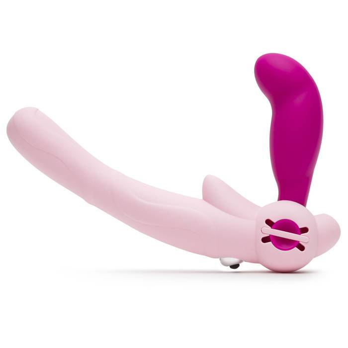 Lovehoney Double Delight Adjustable Vibrating Strapless Strap-On Dildo - Lovehoney