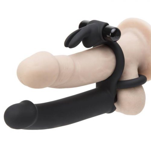 Lovehoney Double Fun Vibrating Rabbit Double Penetration Strap-On - Lovehoney