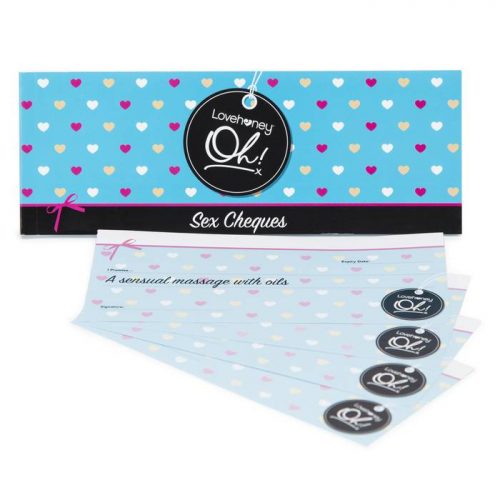 Lovehoney Oh! XOXO Sex Cheques (26 Pack) - Lovehoney Oh!