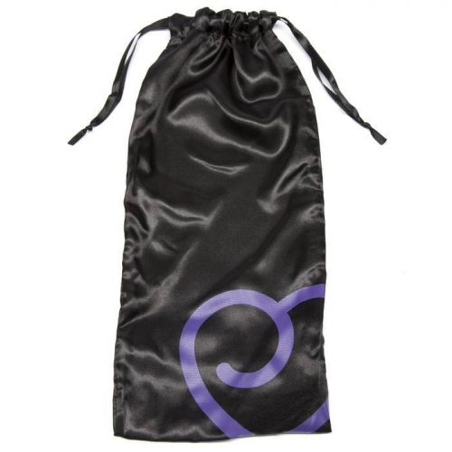 Lovehoney Satin Drawstring Toy Bag Black - Lovehoney