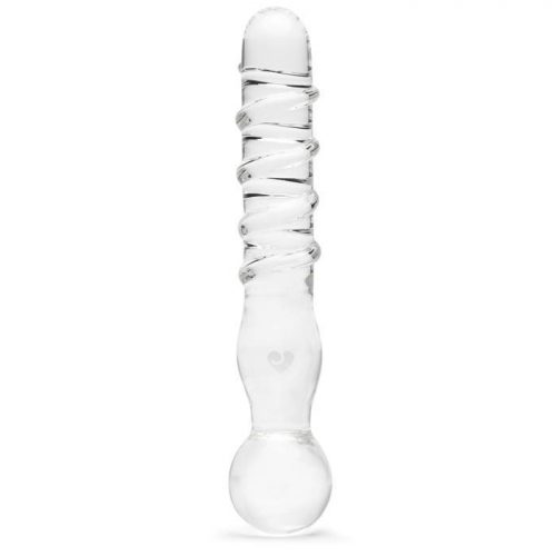 Lovehoney Textured Sensual Glass Dildo - Lovehoney