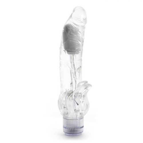 Lovehoney Triple Tickler Realistic Clear G-Spot Dildo Vibrator 5.5 Inch - Lovehoney