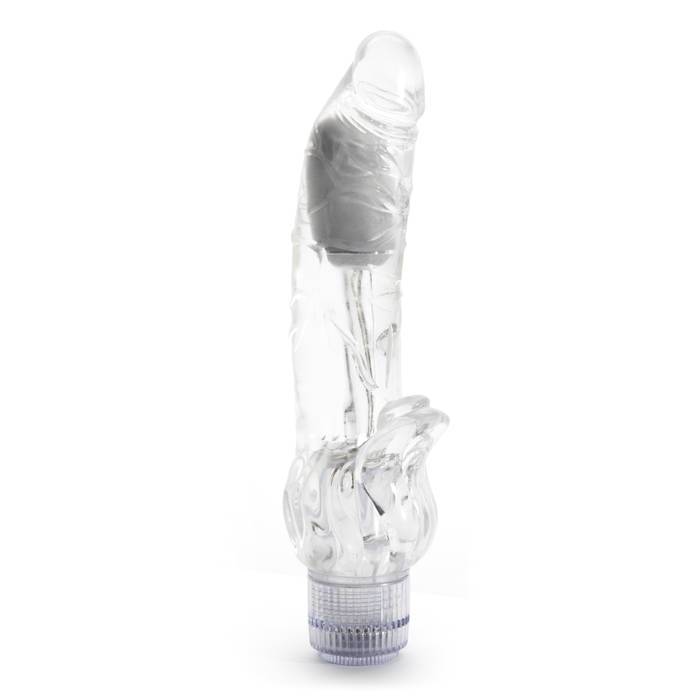 Lovehoney Triple Tickler Realistic Clear G-Spot Dildo Vibrator 5.5 Inch - Lovehoney