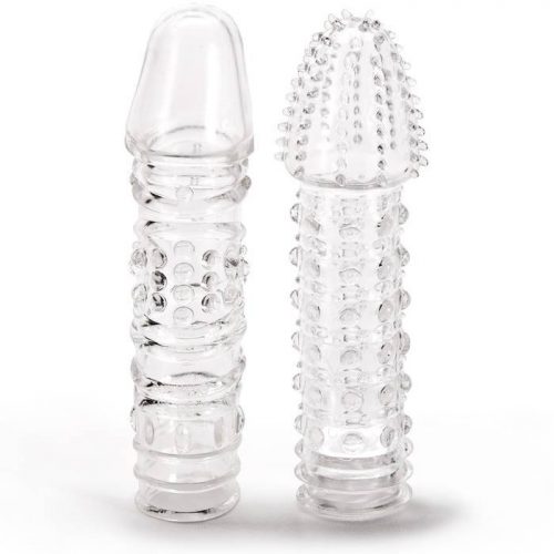 Lovehoney Twin Teasers Textured Penis Sleeves (2 Pack) - Lovehoney