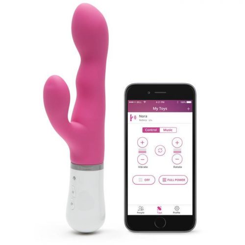 Lovense Nora App Controlled Rotating Rabbit Vibrator - Lovense