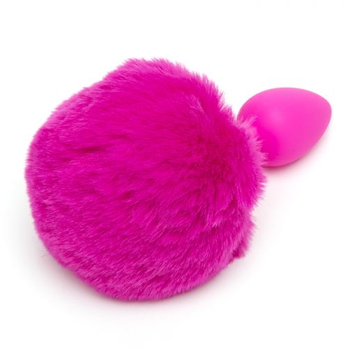 Playful Silicone Small Bunny Tail Butt Plug - Unbranded