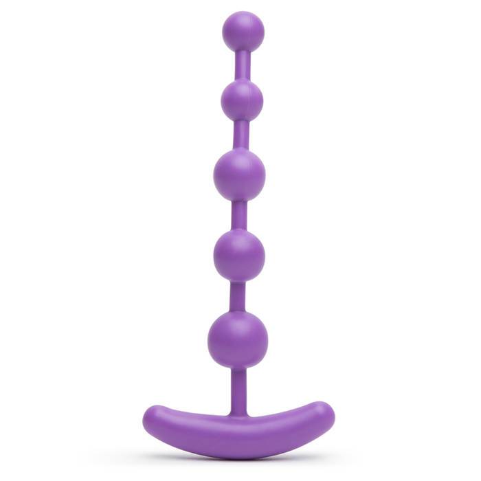 Pure Anal Beads with T-Bar Handle 6.5 Inch - Unbranded