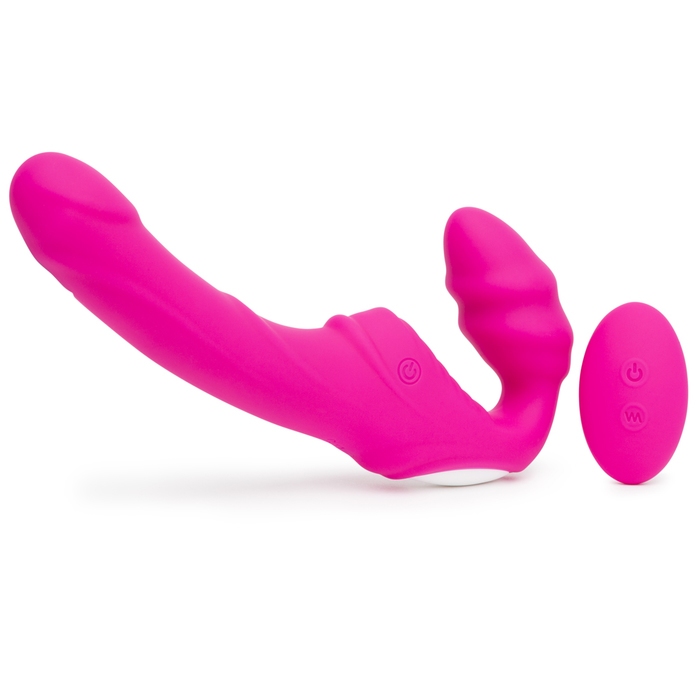 Rechargeable Remote Control Strapless Strap-On Vibrator - Unbranded