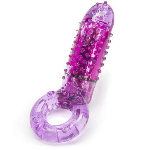 Screaming O OYeah Blue Vibrating Vertical Cock Ring - Screaming O