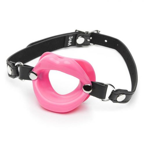 Sex & Mischief Pink Silicone Open Mouth Lip Gag - Sex & Mischief