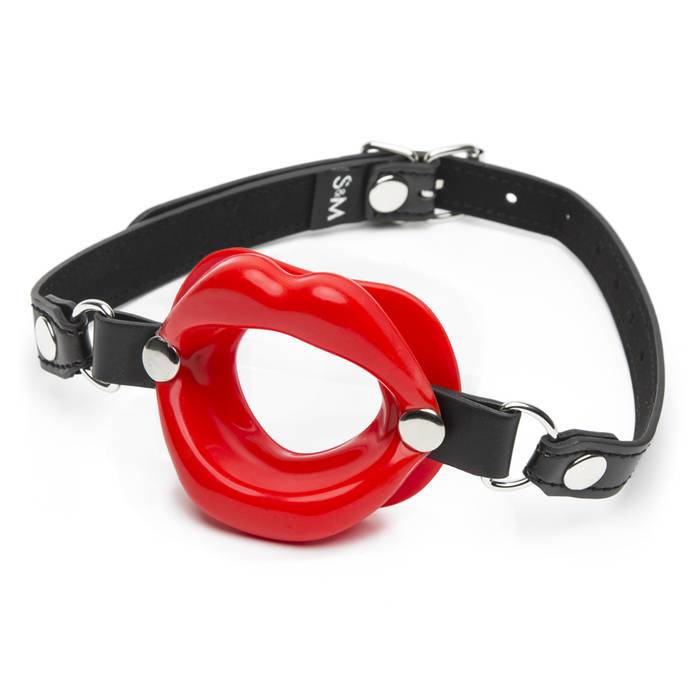 Sex & Mischief Red Silicone Open Mouth Lip Gag - Sex & Mischief