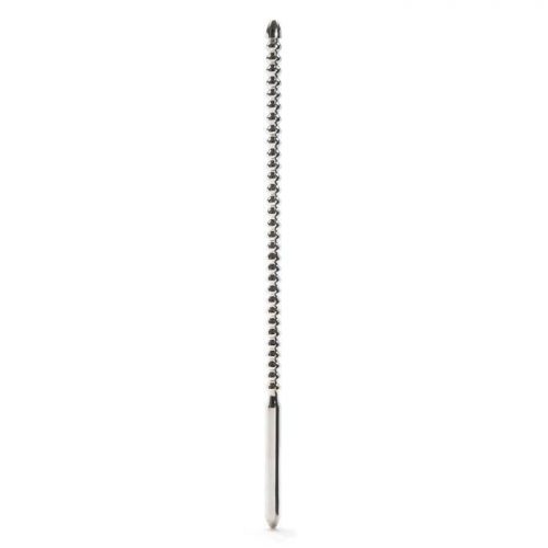 Sextreme 8mm Double Ended Stainless Steel Ribbed Urethral Dilator - Unbranded