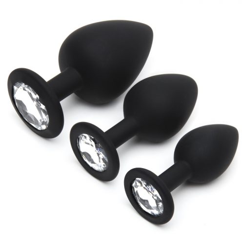 Silicone Jewelled Butt Plug Set (3 Piece) - Cal Exotics