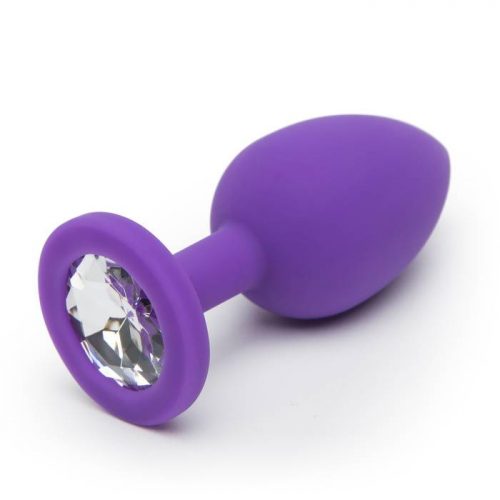 So Divine Sweet Sensation Small Clear Crystal Butt Plug 2.5 Inch - Unbranded