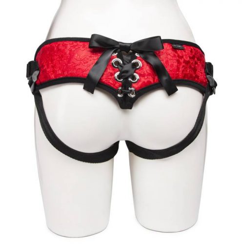 Sportsheets Chantilly Lace Extra Support Corset-Back Unisex Strap-On Harness - Sportsheets