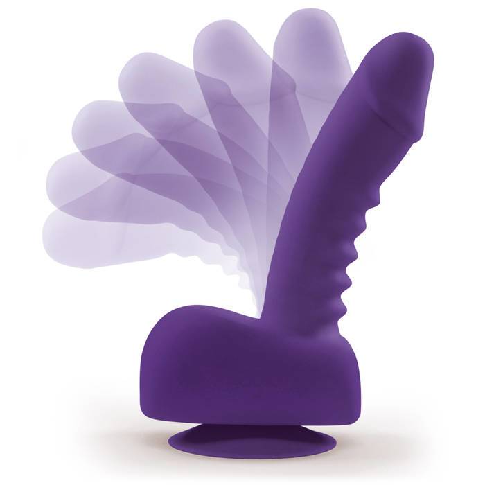 UPRIZE Remote Control Purple Erecting Realistic Dildo Vibrator 6 Inch - Uprize