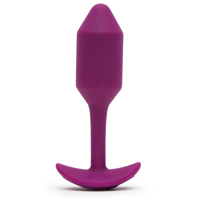 b-Vibe Vibrating Snug Plug Medium Weighted Silicone Butt Plug 3 Inch - B-Vibe