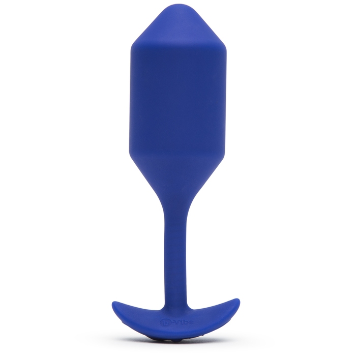 b-Vibe Vibrating Snug Plug XL Weighted Silicone Butt Plug 4 Inch - B-Vibe